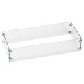 American Fireglass American Fireglass FG-AFPP-18 18 x 6 in. Tempered Glass Flame Guard for Drop-In Fire Pit Pan FG-AFPP-18